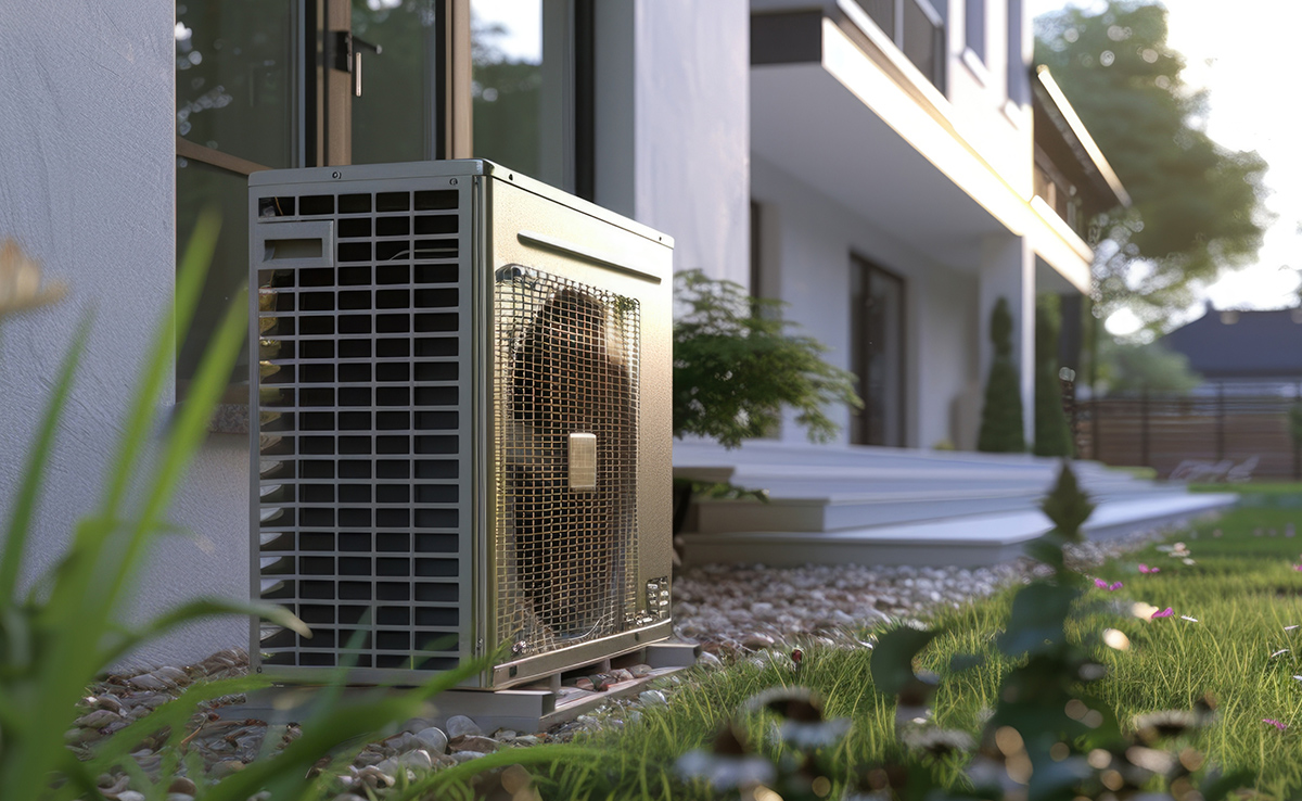 HVAC unit outside home